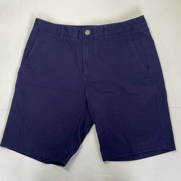 Bonobos Men's Navy Blue Shorts 100% Cotton Size 32 with 9 inch Inseam - Picture 3 of 13